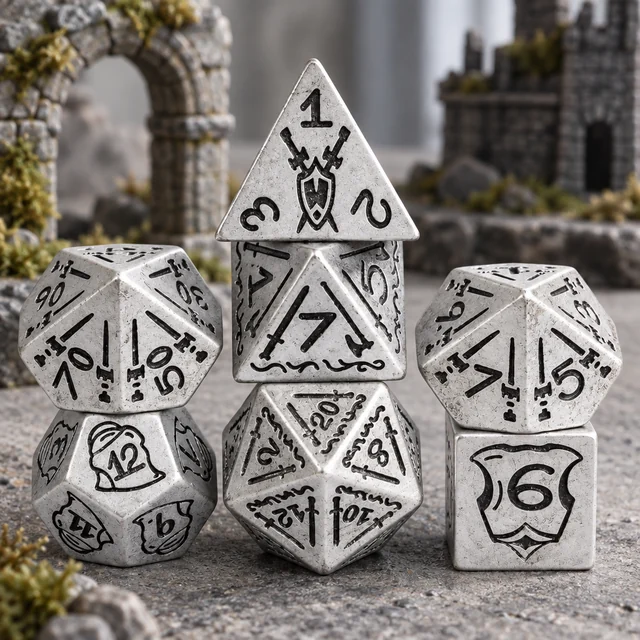 Veteran's Arsenal Resin DND Dice 7 Set