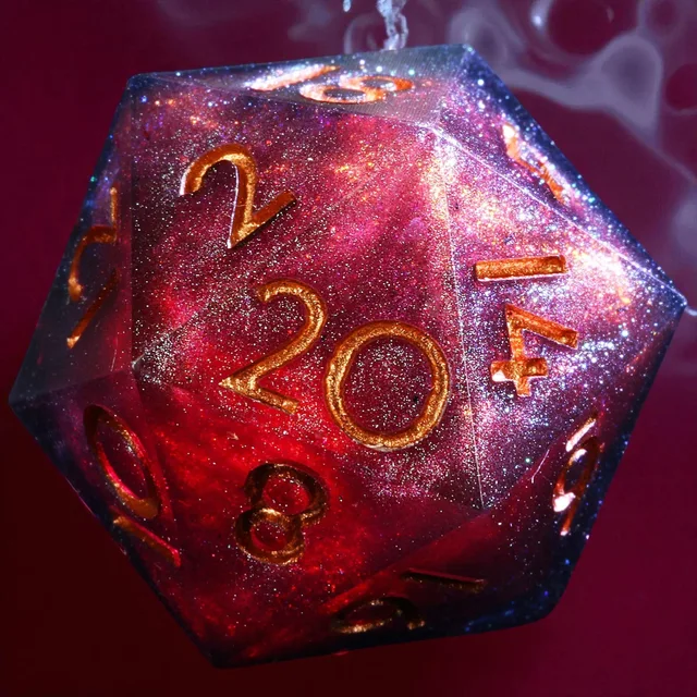 Resin polyhedral dice set